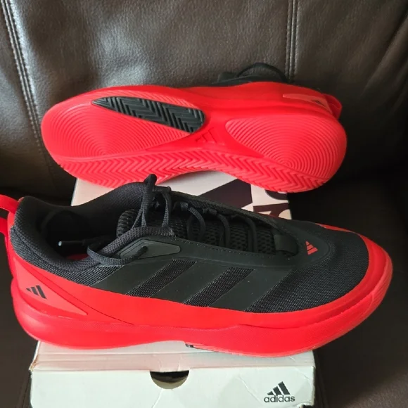 Adidas Black and Red Sneakers - Picture 1 of 11
